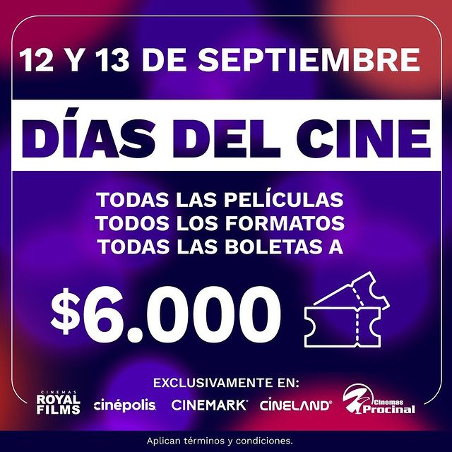 Cinema Day 12 & 13 Sept 2024