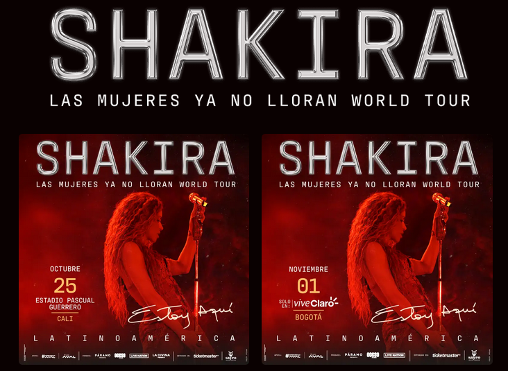 shakira cali bogota