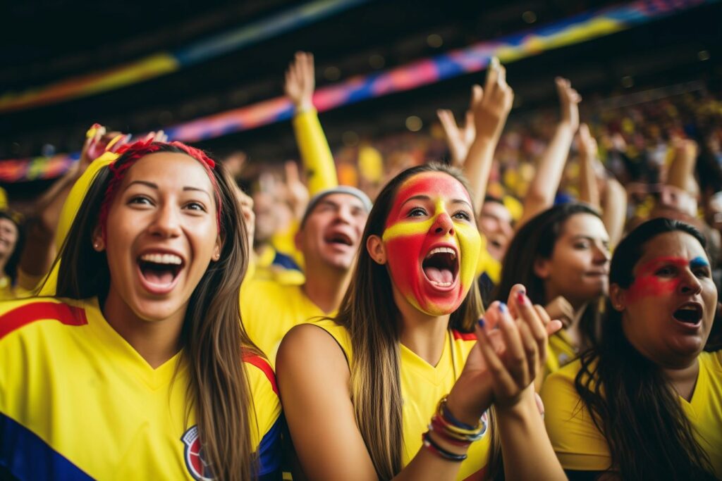 Colombia football fans stadium