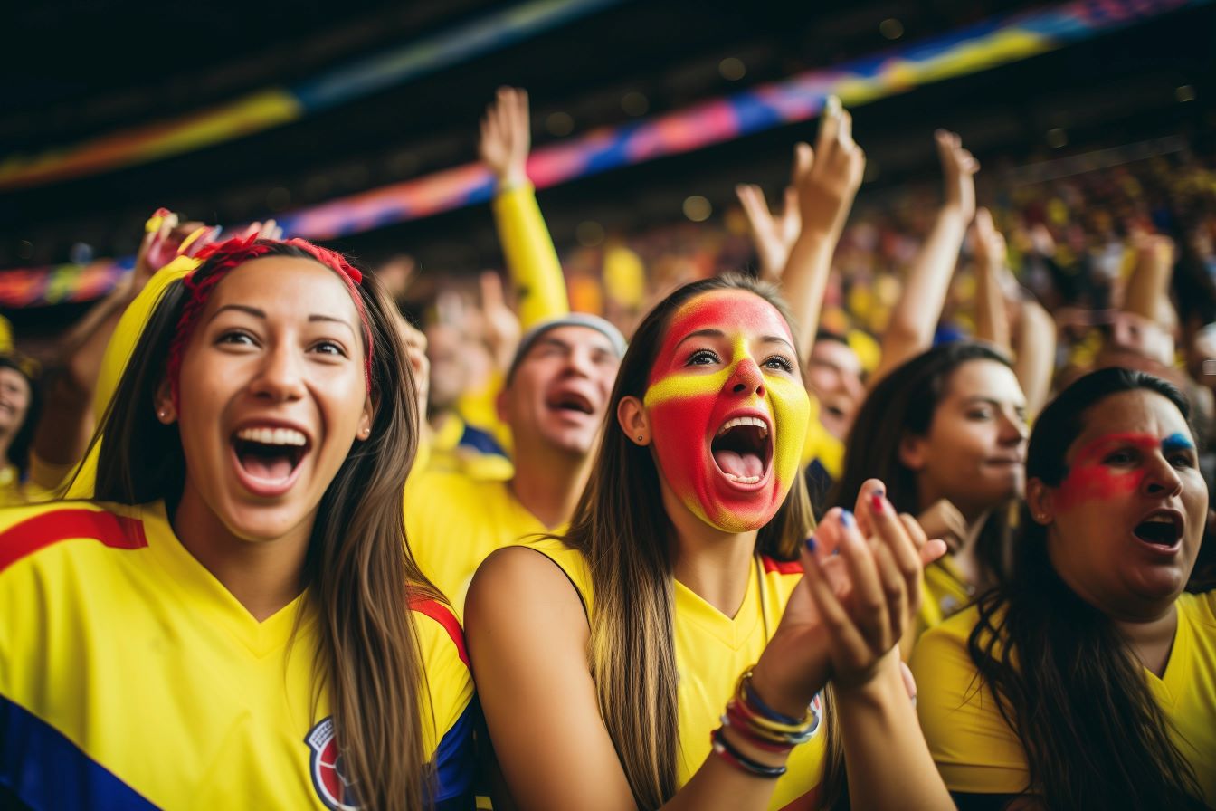 Colombia football fans stadium